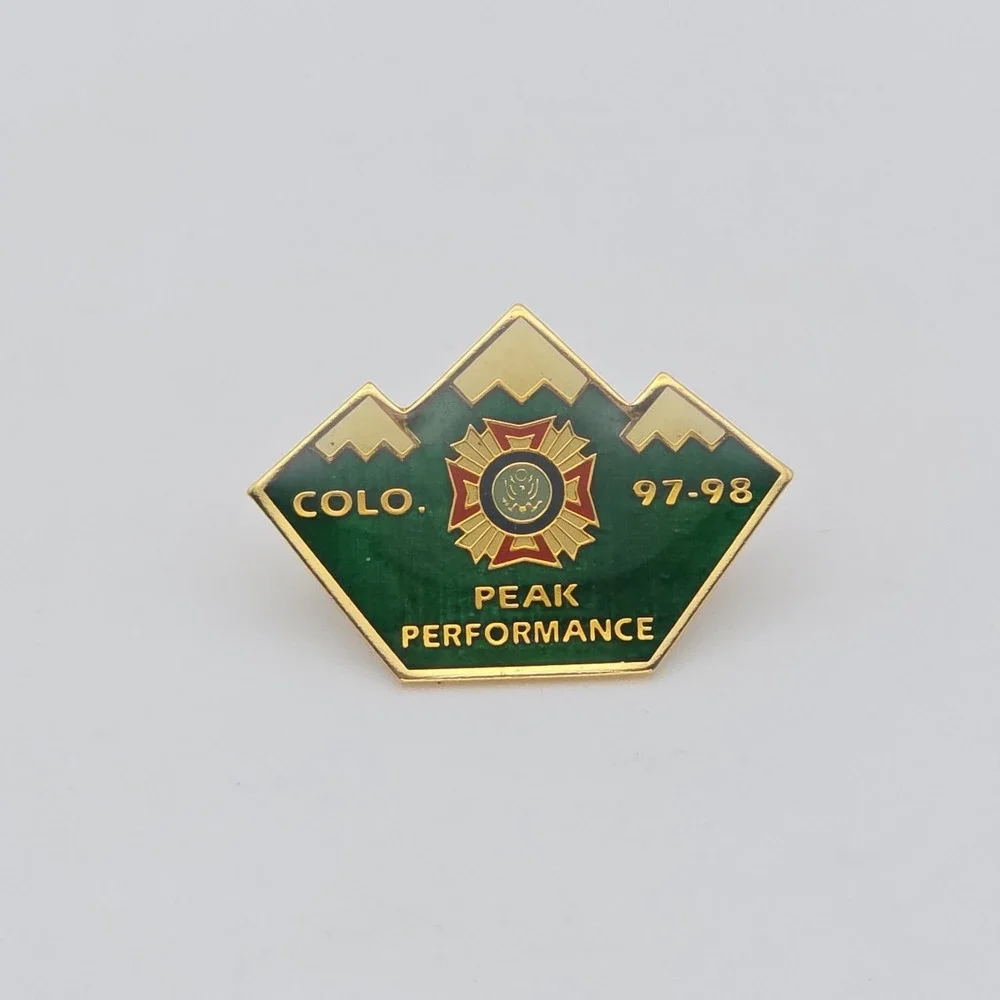 97-98 Colorado Firefighter Pin Peak Performance Lapel Hat Pin Tie Tack Fire Dept